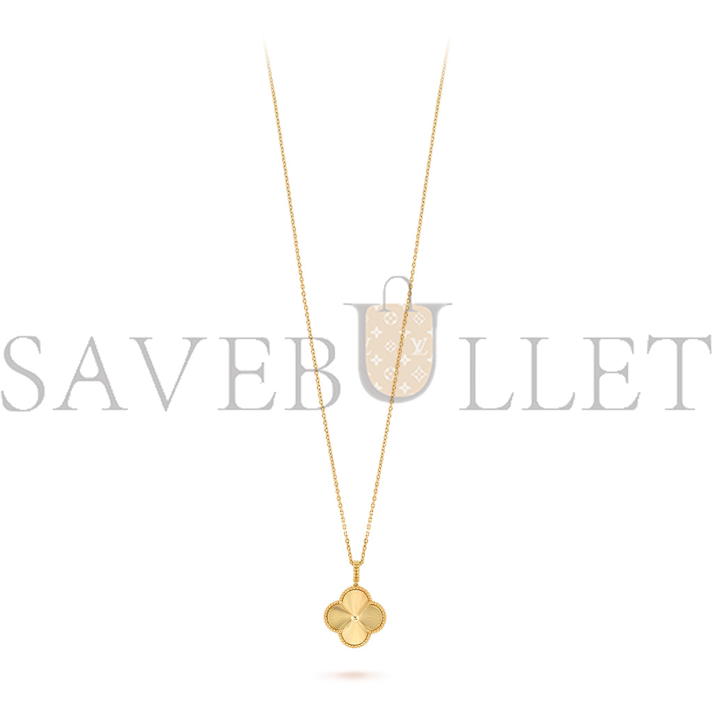 VAN CLEEF & ARPELS MAGIC ALHAMBRA LONG NECKLACE, 1 MOTIF - YELLOW GOLD  VCARP4KO00